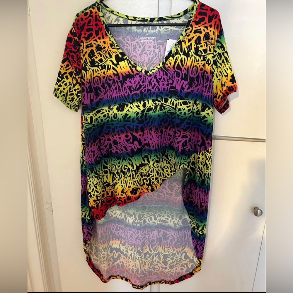 Rainbow Graffiti Women’s Top
